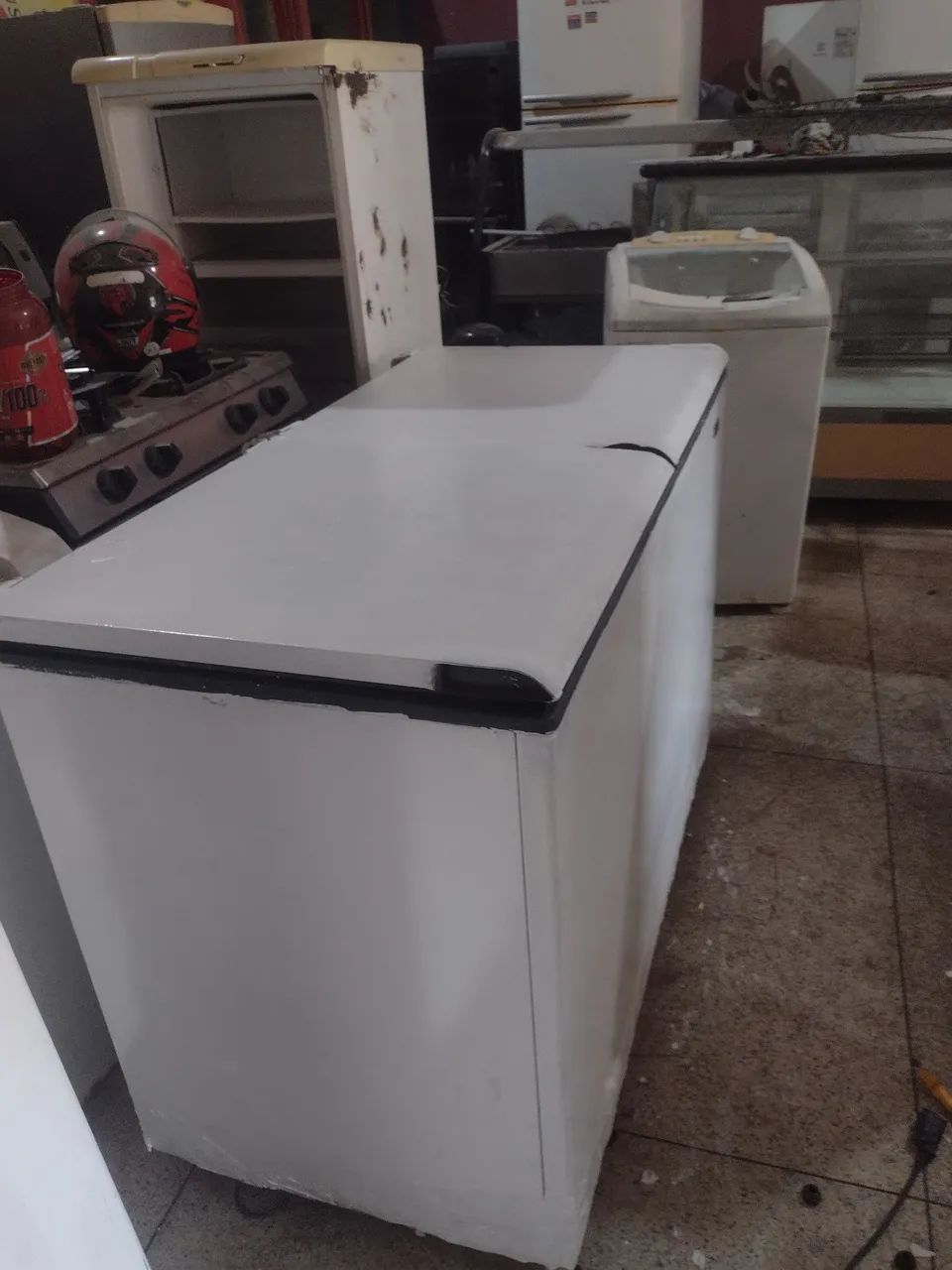 Freezer horizontal 2 tampas de 480 litros funcionando perfeitamente 1500 - Foto 5