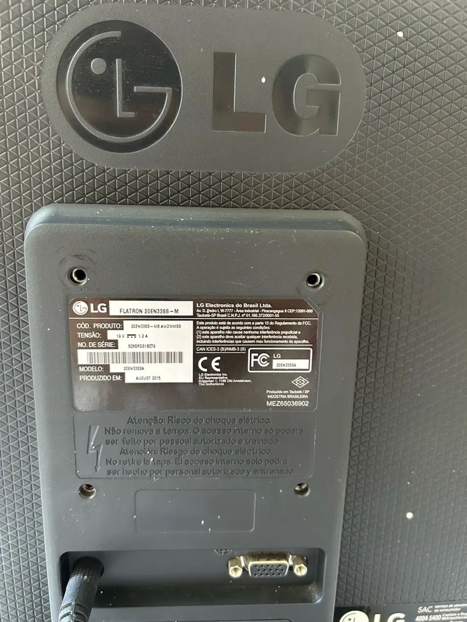 Monitor LG Preto 20 poleg - Foto 3