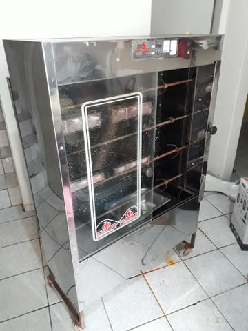 Renda Extra Linda Máquina Frango a gás Inox Novinha - Foto 5