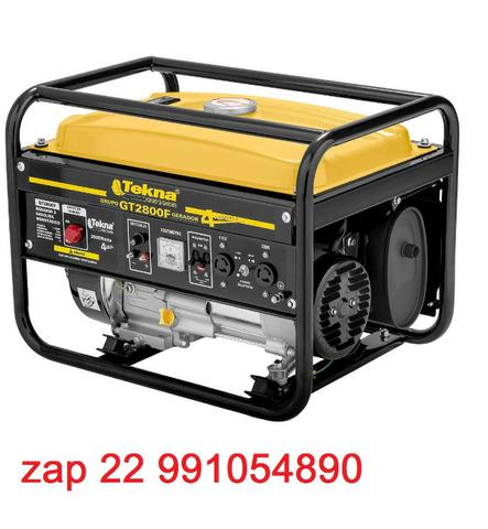Gerador de Energia à Gasolina Monofásico 2,5kva tekna-gt2800f nunca usado aceito oferta