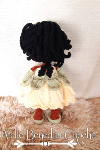 Amigurumi boneca princesa Tiana - Foto 4