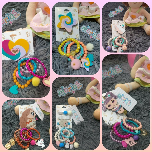 Kit pulseira e presilha de acrílico - Foto 3