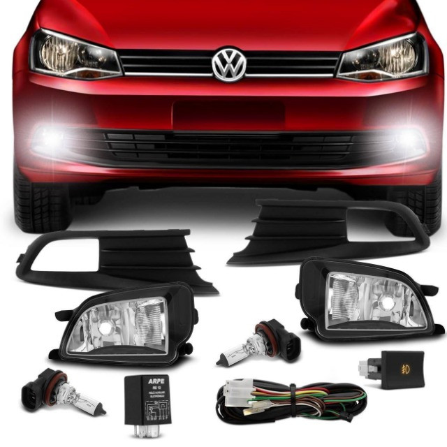 Kit Farol de Milha P/ Todos os Carros - Volkswagen Gol / Fiat Palio / Hyundai Hb20