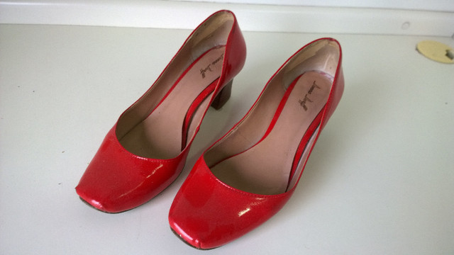 sapato social feminino vermelho