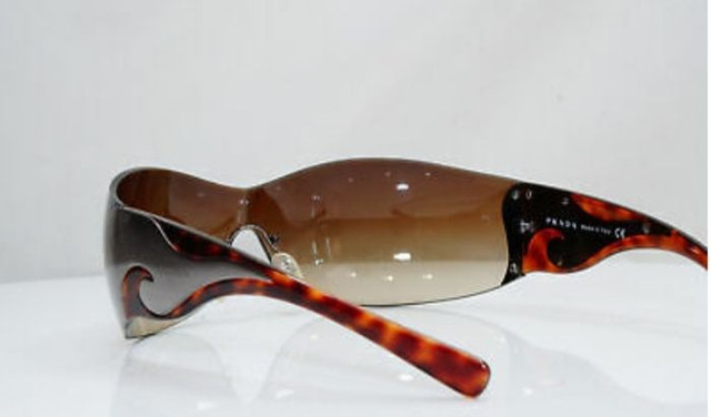 Óculos De Sol PRADA Vintage Feminino Autêntico Prada Escudo Flame Wave - Foto 6