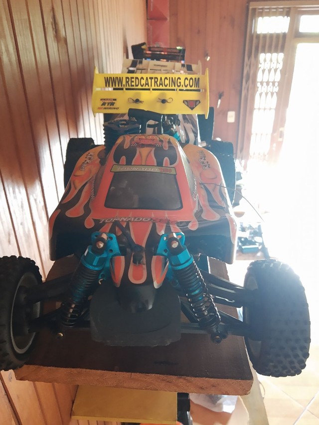 Automodelo combustão revisado completo c/controle  - Foto 2