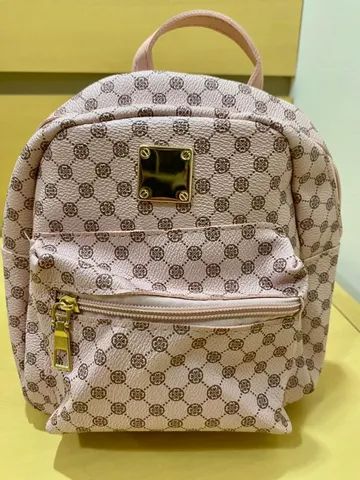 Mini Mochila Estampada Rosa - Nova