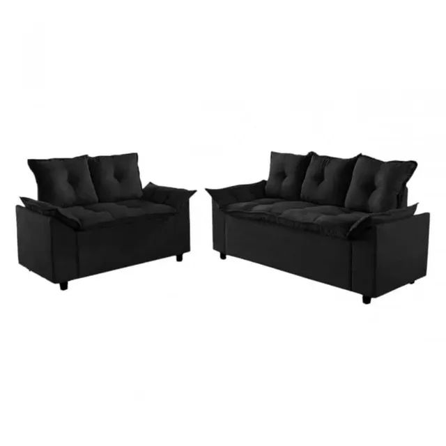 Conjunto de Sofá Liones com 2 e 3 Lugares!! Pr8791m