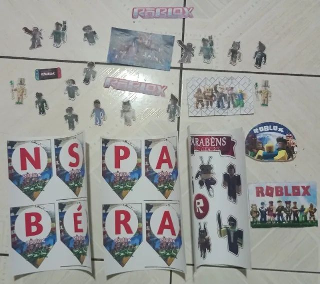 Tema Roblox. Para aniversários e festas temáticas. - Objetos de decoração -  Japiim, Manaus 1252207783