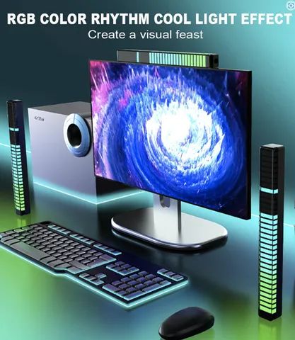 Rgb Led Sound Control Lights 3D 40 Leds - Foto 5