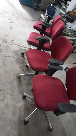 Cadeira escritório vermelha - Foto 3