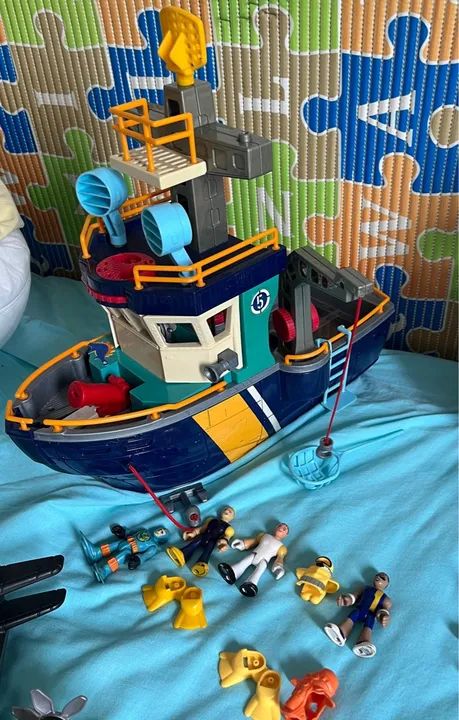 Imaginext navio pirata / barco / avião / submarino - Foto 3