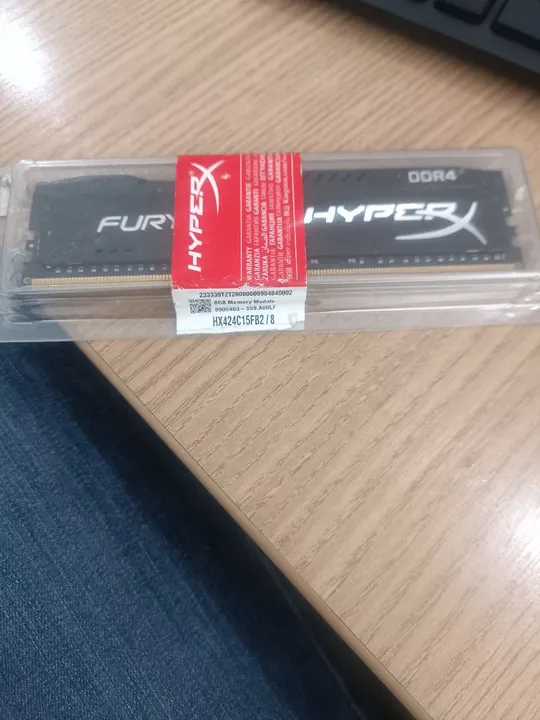 Memória RAM HyperX Fury DDR4 8GB 2666MHz USADA