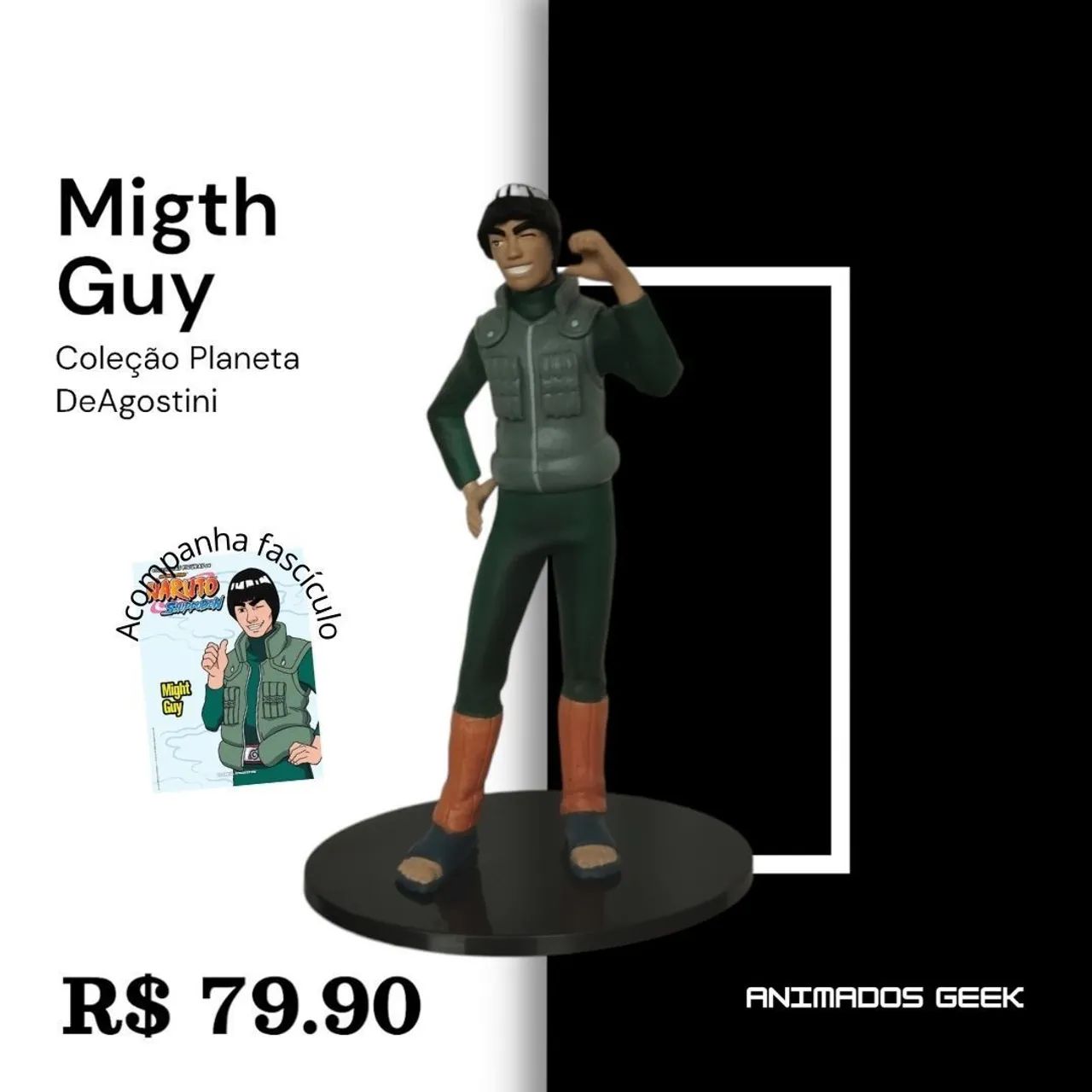 Figura de Ação Might Guy Naruto Shippuden