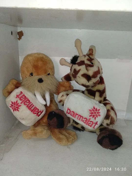 Pelúcias da Parmalat. Duas diferentes peças. - Foto 3