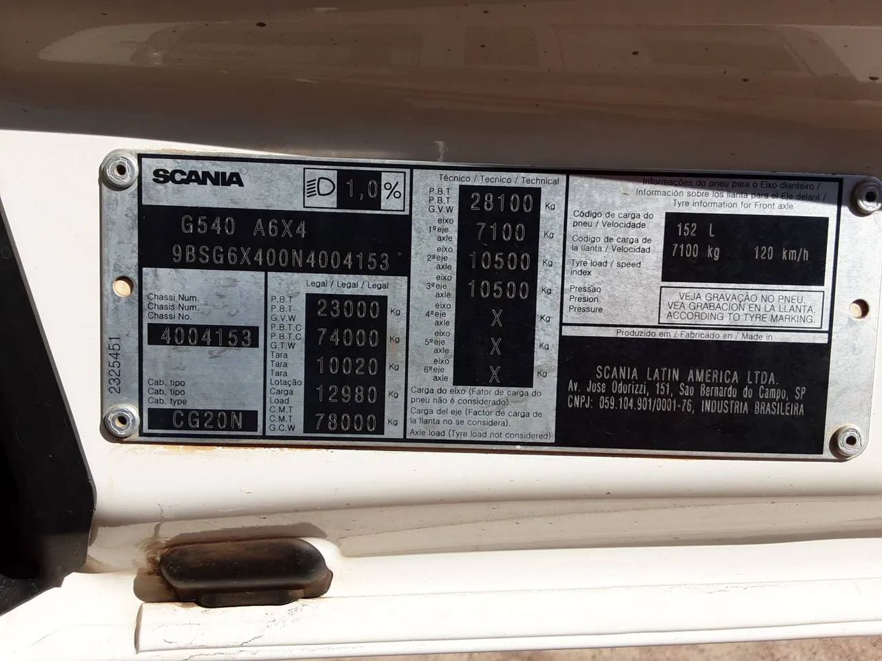 Scania G 540 A6X4 2021/2022 Vamos Seminovos  CURITIBA - Foto 8