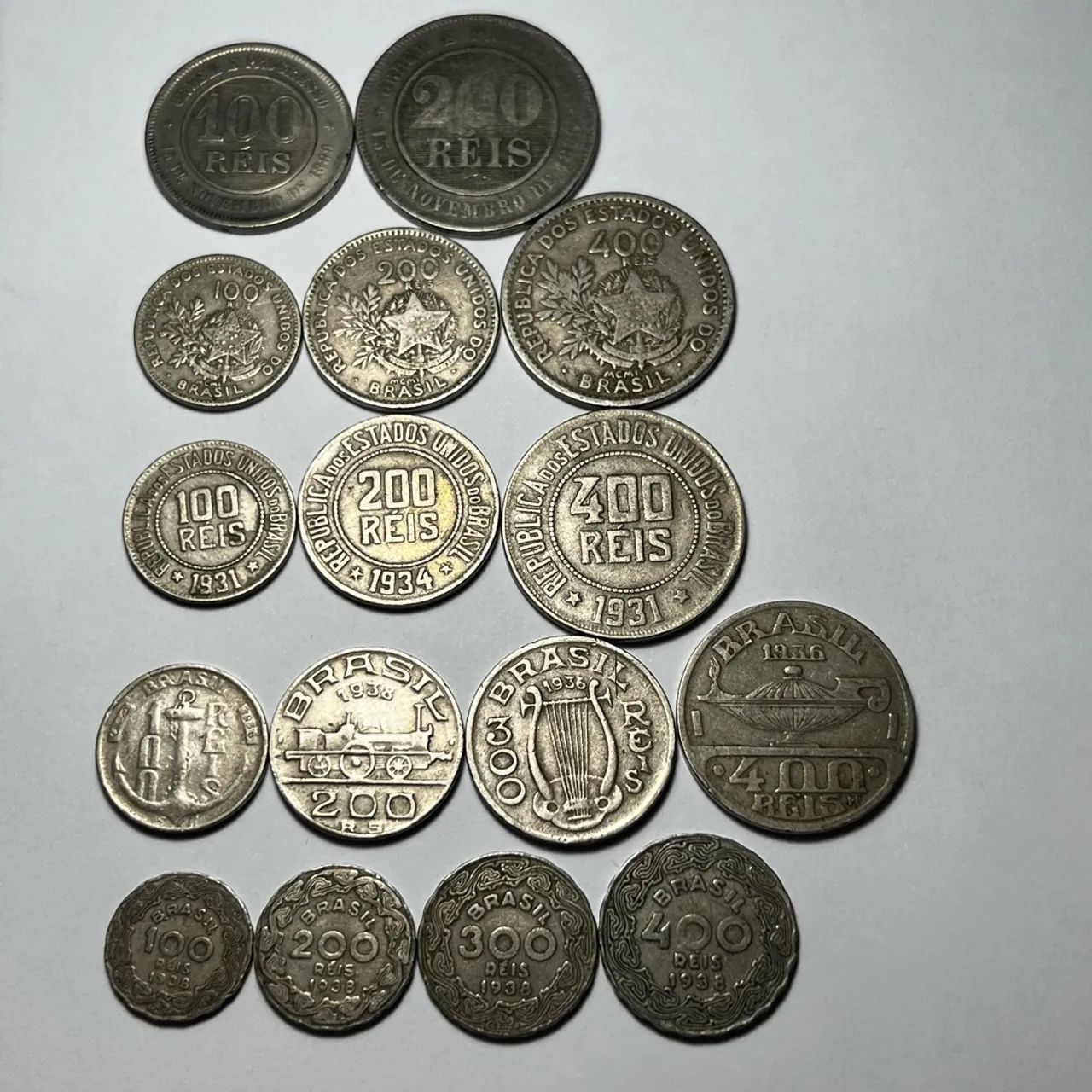 Lote com 36 Moedas Nacionais Antigas colecionáveis de Reis e Cruzeiro - Foto 5