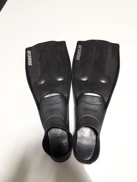 Kit Máscara de Mergulho + Snorkel + Nadadeiras Sea Sub 35-37 - Foto 5