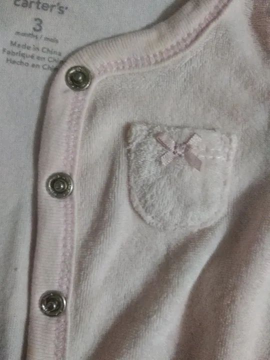 Macacão Carter's rosa 3 meses - Foto 2