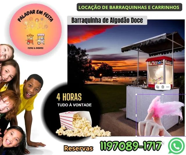 PALADAR barraquinhas de ALGODÃO DOCE e Pipoca de cinema - Foto 2