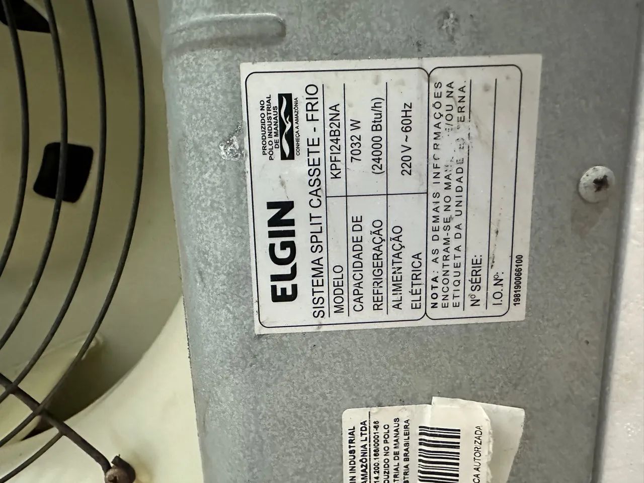 Ar Condicionado Elgin Split Cassete 24.000 Btus Frio - Foto 6