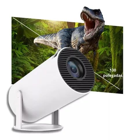 projetor data show led hy300 wifi 6 4k 1080p ultra hd android 11 8000 lumens - Foto 3
