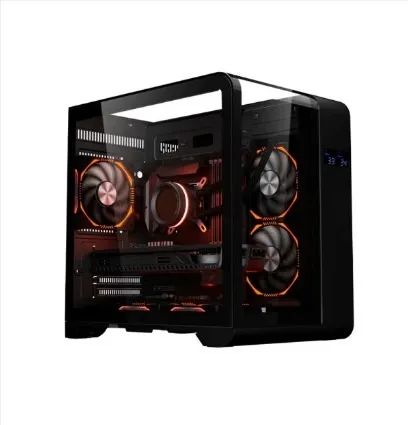 GABINETE GAMER K-MEX AQUARIO CG-48KI CYBERPUNK PRETO DISPLAY DIGITAL 009984