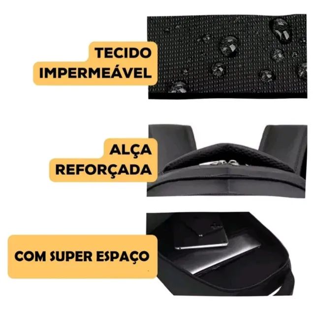 Mochila Escolar Reforçada impermeável - Foto 3