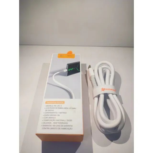 Cabo com carregamento Turbo Usb-C para Lightning - Foto 4