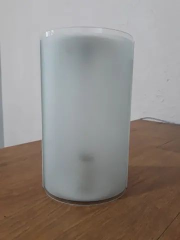 4 Luminárias de parede em alumínio branco e vidro jateado. - Foto 2