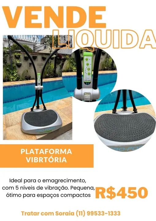 Plataforma Vibratória - Venda Rápida!