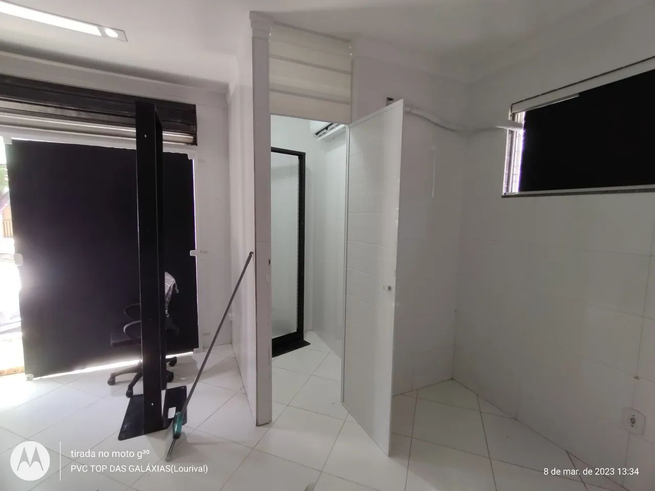 Porta de PVC com alumínio branca - Foto 4