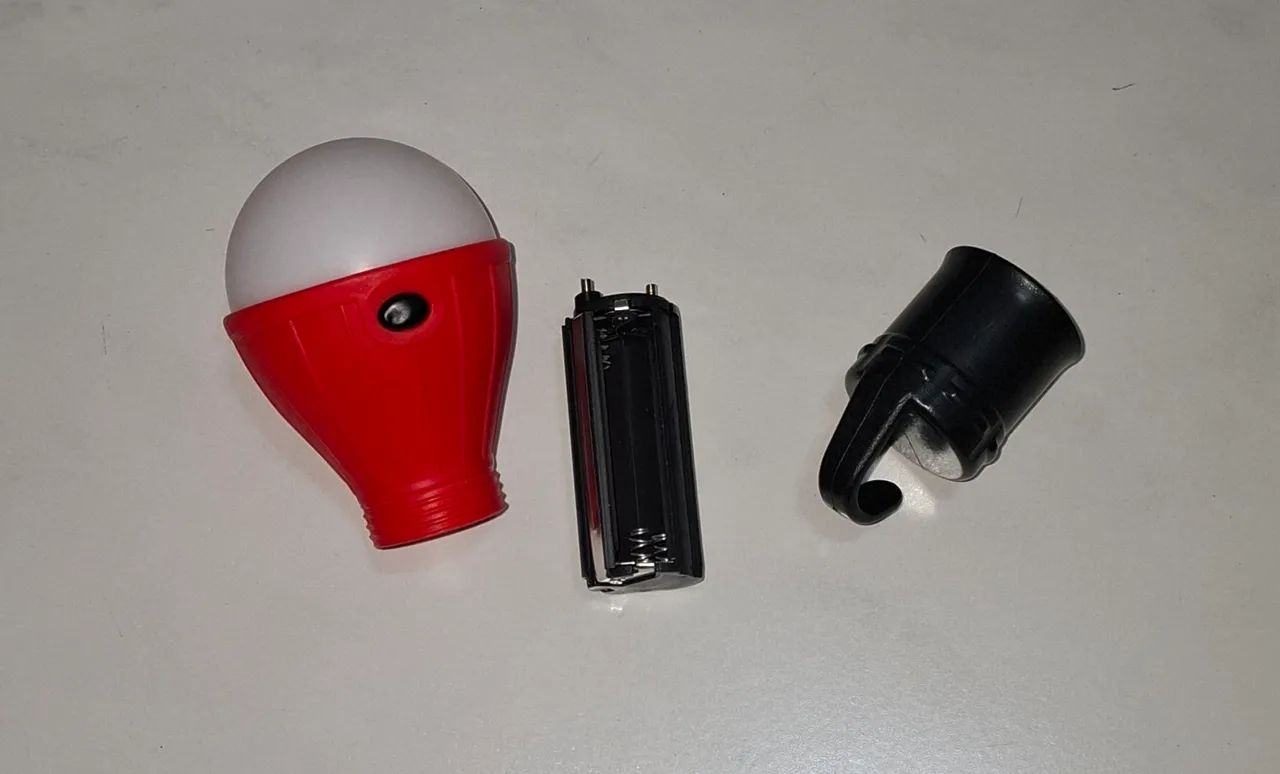 Lampada led camping/ pesca  3 Led -  Usado - Foto 3