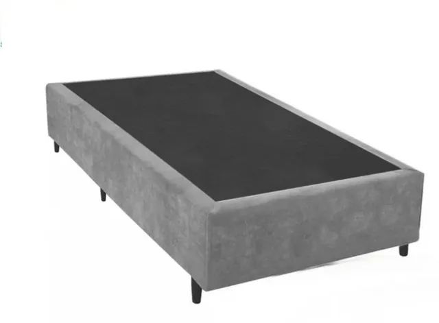Base Box Solteiro Suede 40x88x188