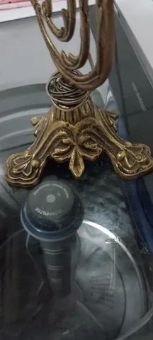 Abajur de bronze antigo - Foto 5
