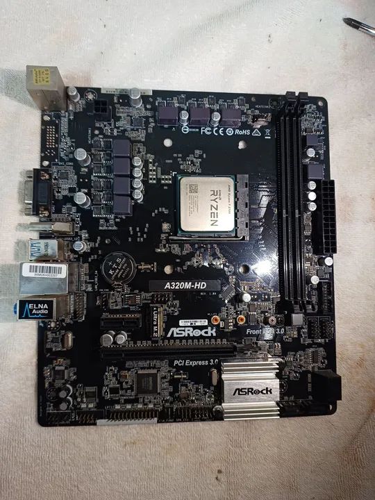 Kit Ryzen 7 2700 + Placa Mae A320M-HD