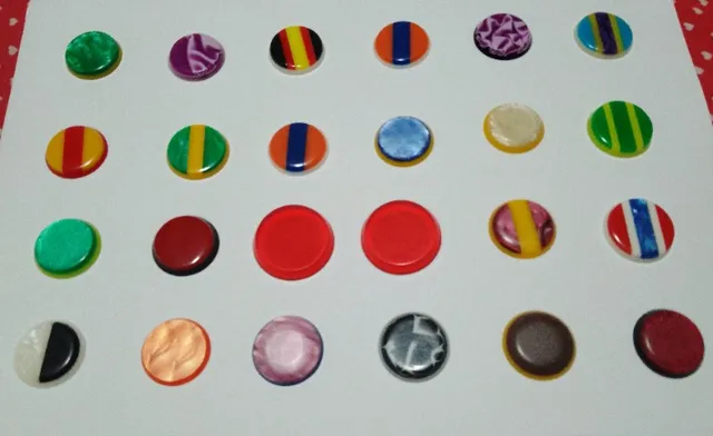 Botão Galalite Antigo 2,6 Anos 80 Variados Itens de colecionador