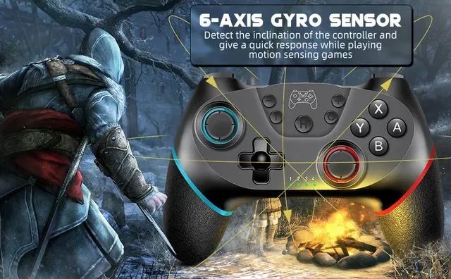 Controle sem fio bluetooth para Switch, PC, Android - Foto 3