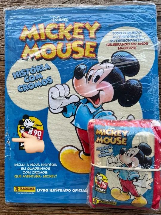 Album MICKEY - 90 anos + 20 pacotinhos