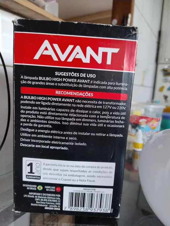 Lâmpada LED Bulbo Alta Potência 75W Bivolt 6500K Avant - 5625 Lumens - Foto 3