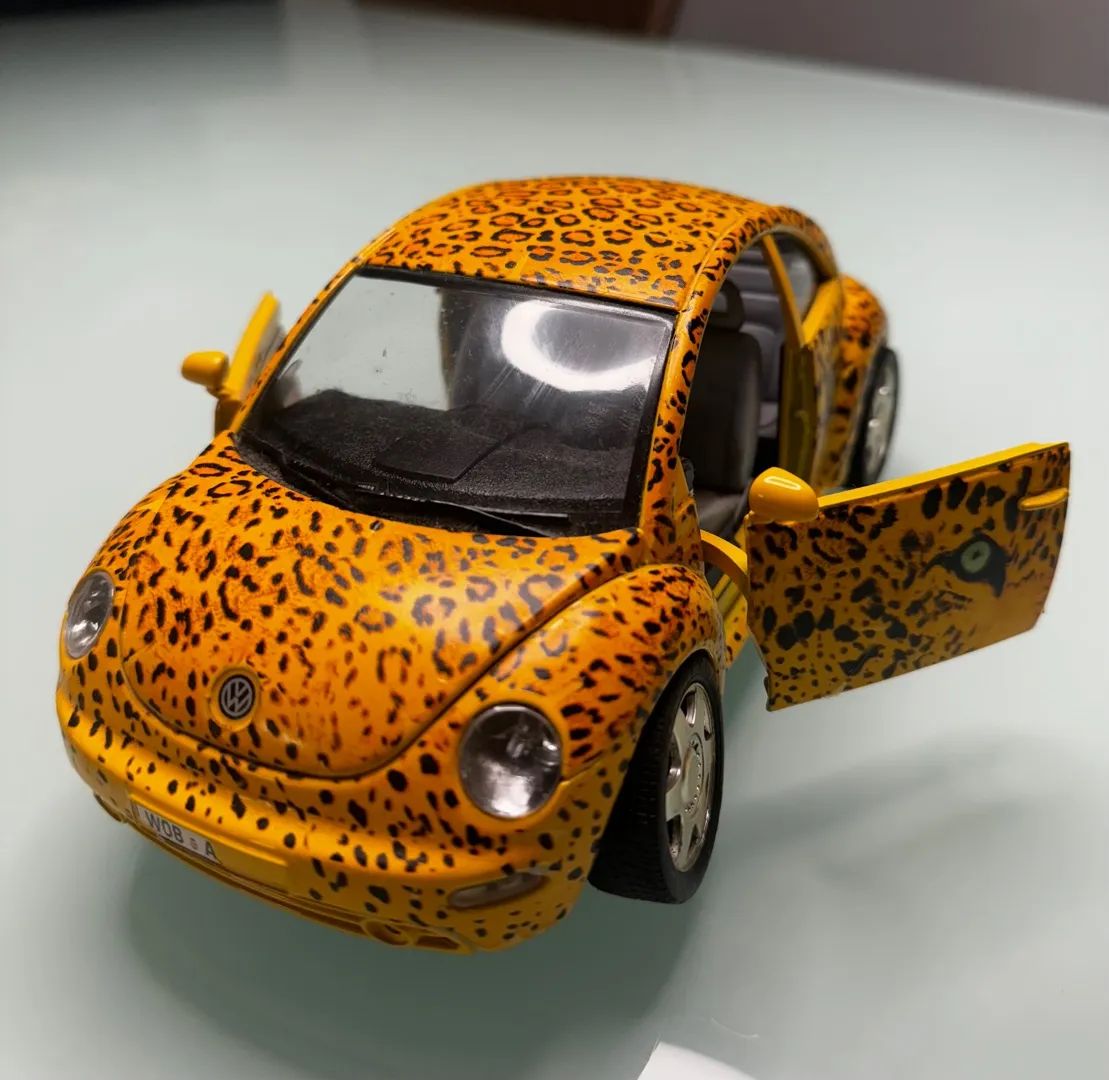 Carro Miniatura - New Beetle Fusca Amarelo - Foto 2