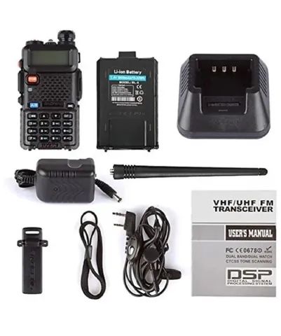 Radio Comunicador Dual Band Baofeng Uv-5r Vhf Uhf - Aceita Cartão - Foto 4