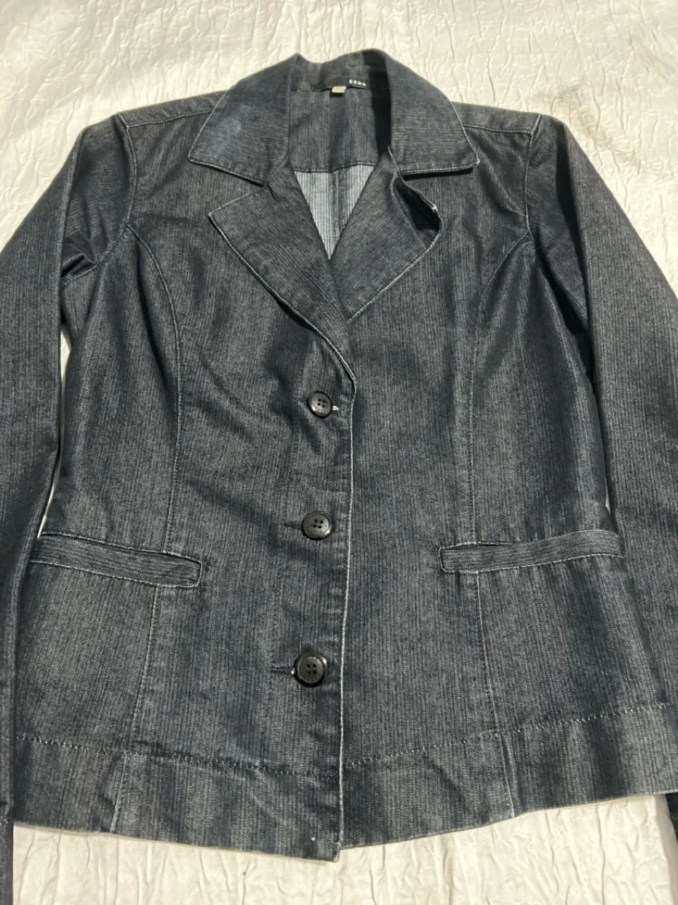 Blazer Jeans Feminino - Foto 2