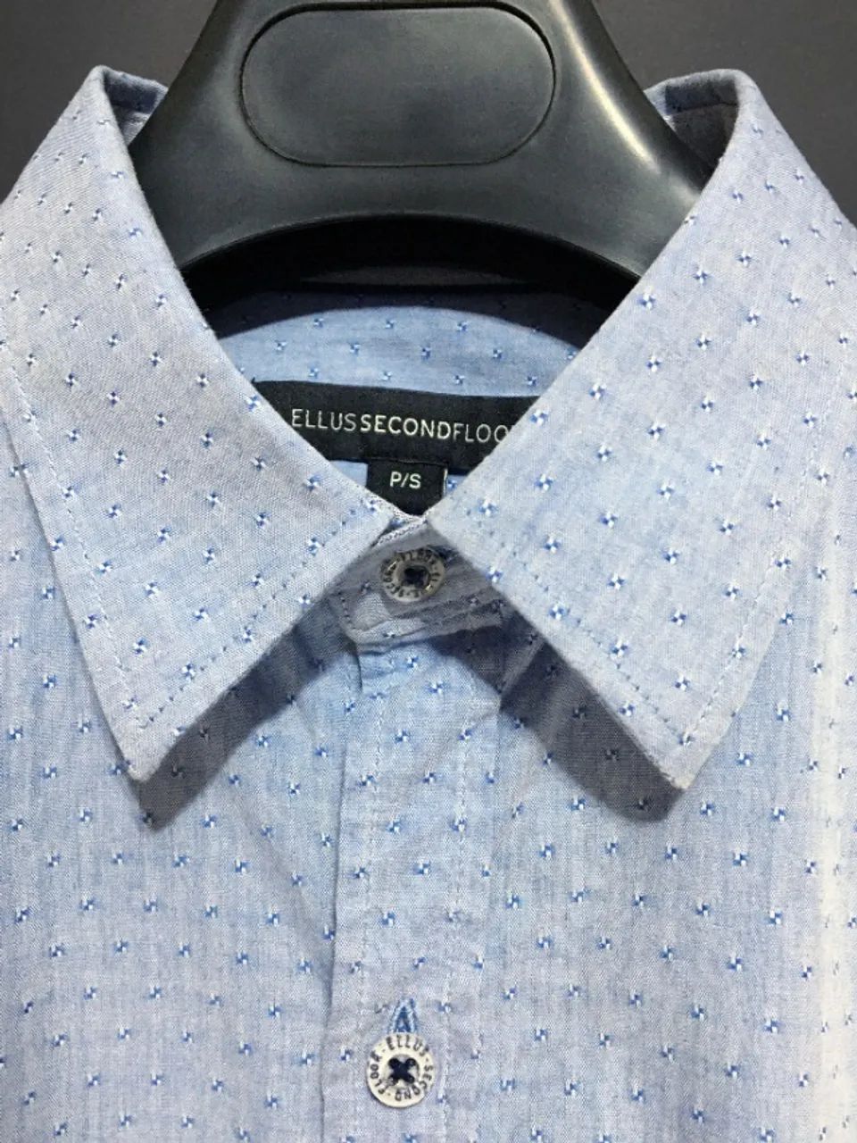Camisa social Ellus 2nd Floor, azul textura