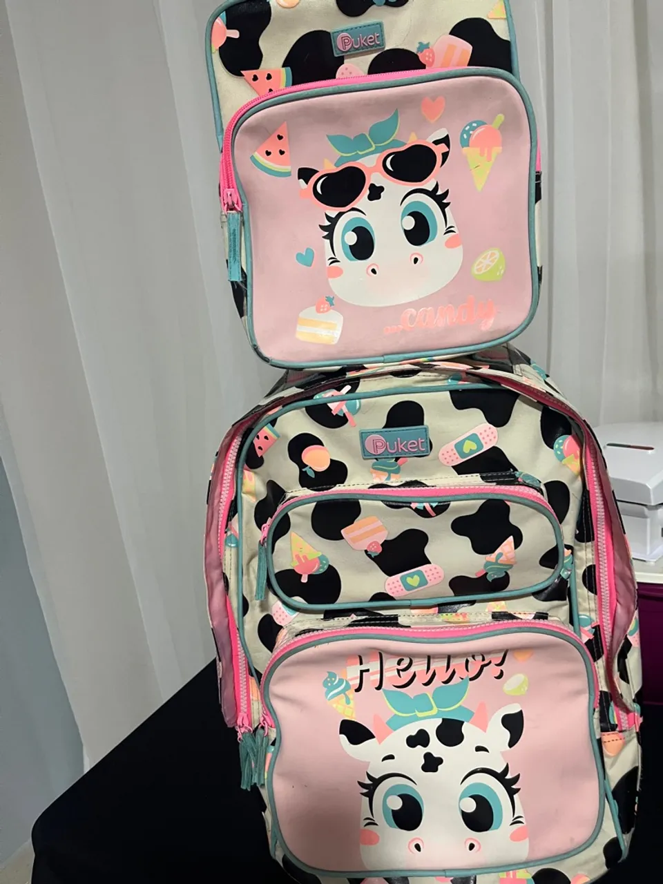 Kit Mochila Escolar Infantil Puket - Estampa Divertida