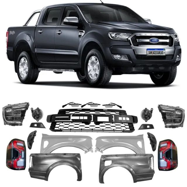 Body Kit Transforma Ford Ranger T6 T7 T8 Em T9 Modelo Raptor
