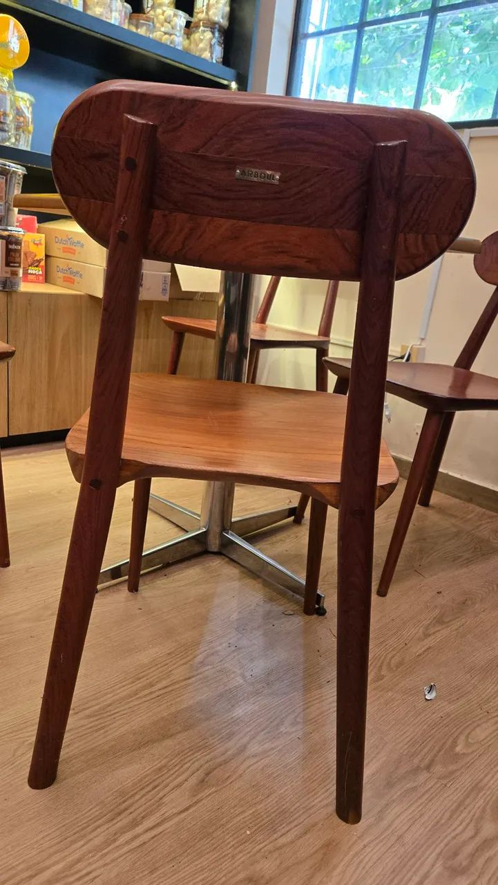 Conjunto Mesa com 4 Cadeiras Madeira Maciça Arboul - Foto 5
