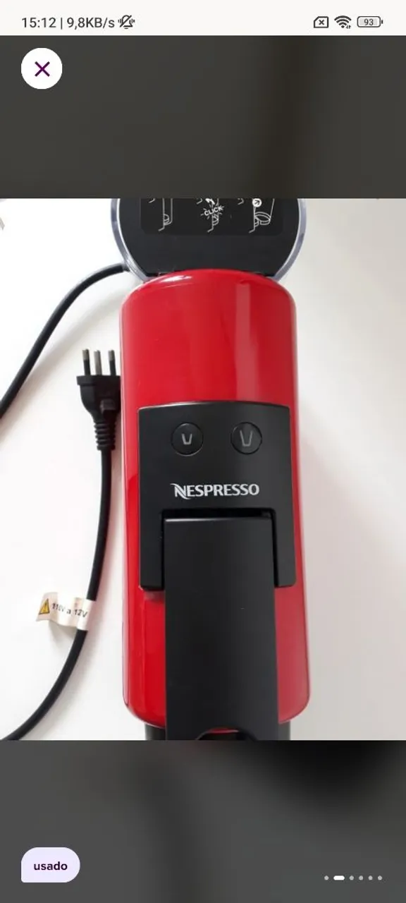 Máquina de Café Nespresso Vermelha