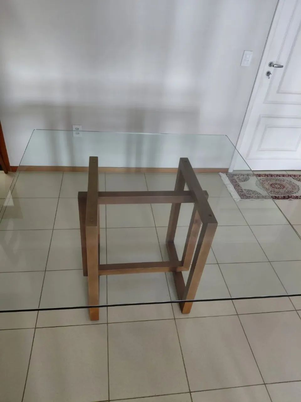 Mesa com Tampo de Vidro 4 Cadeiras - Foto 5