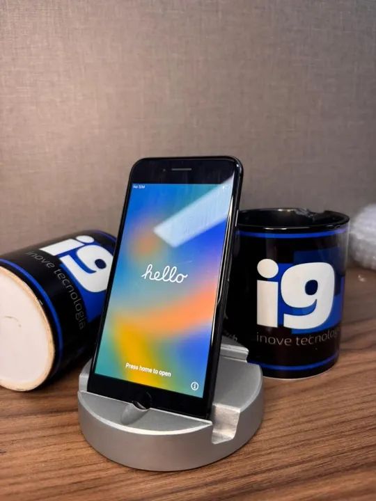 iphone 8, Preto, 64GB, 100% saúde da bateria - SEMINOVO DE QUALIDADE! - Foto 2